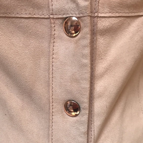 W By Worth 100% Genuine Leather Suede Sleeveless Tunic Dress Size 4 - Picture 5 of 13